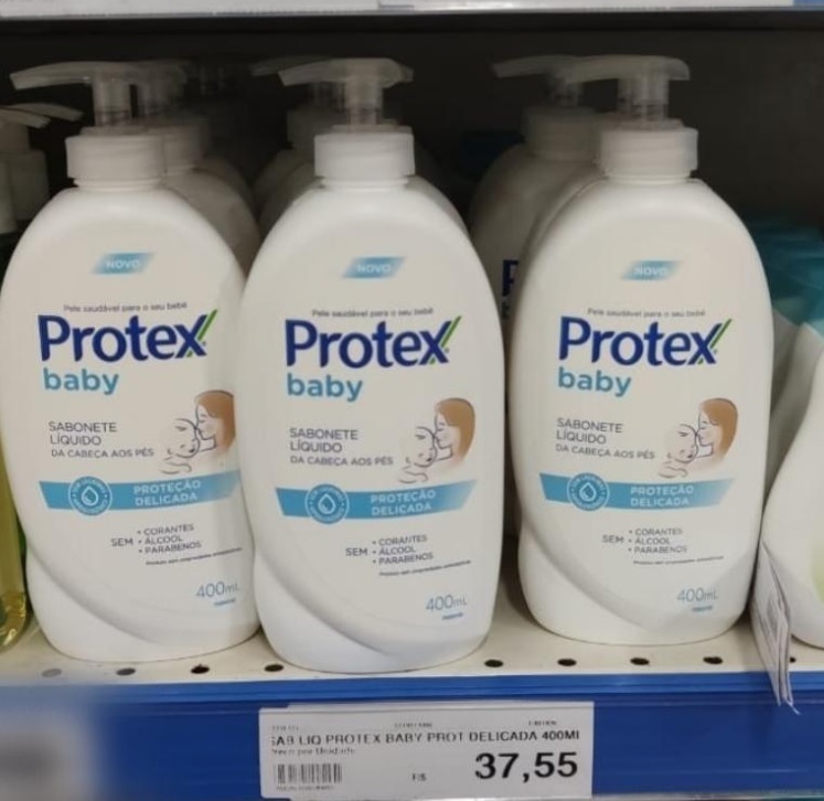 Protex Baby Sabonete Líquido Infantil Para Bebês 400 Ml na Amazon
