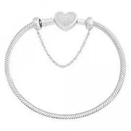 Pulseira Life Amor Fecho Brilhante Coração na Vivara