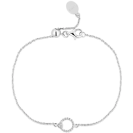 Pulseira Life Elemento Bolinhas Prata Cravejado na Vivara