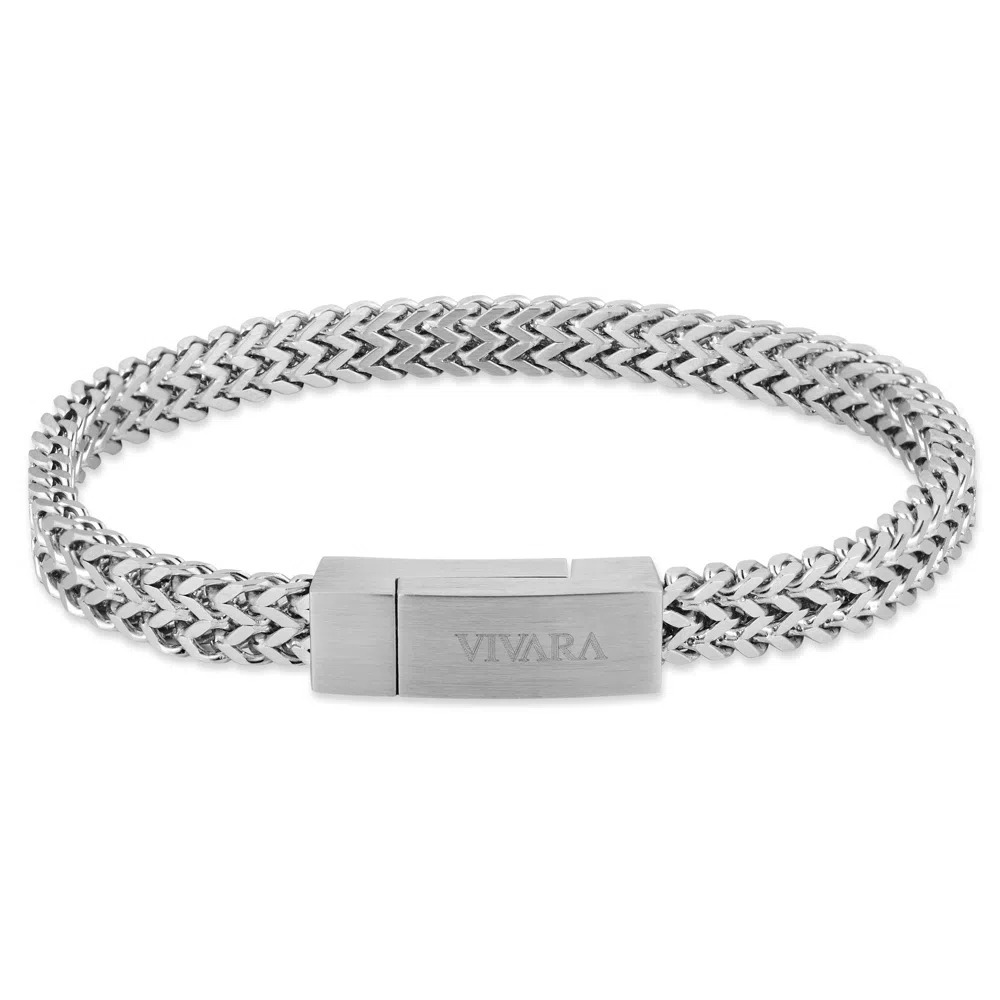 Pulseira Life Masculina Aço 19,5 cm na Vivara