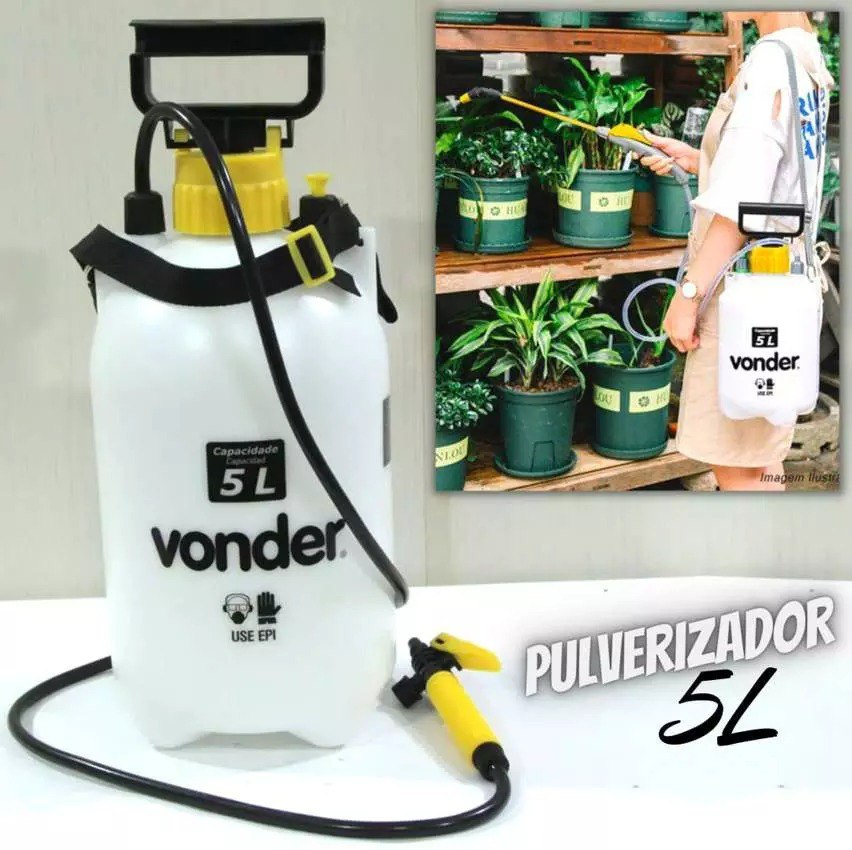 Pulverizador Lateral 5 Litros, Com Compressão Prévia Pl 005 Vonder Vonder na Amazon