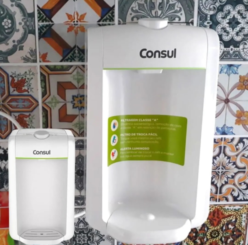 Purificador de Água Consul Compacto Branco CPC31AB – Água Natural na Magazine Luiza
