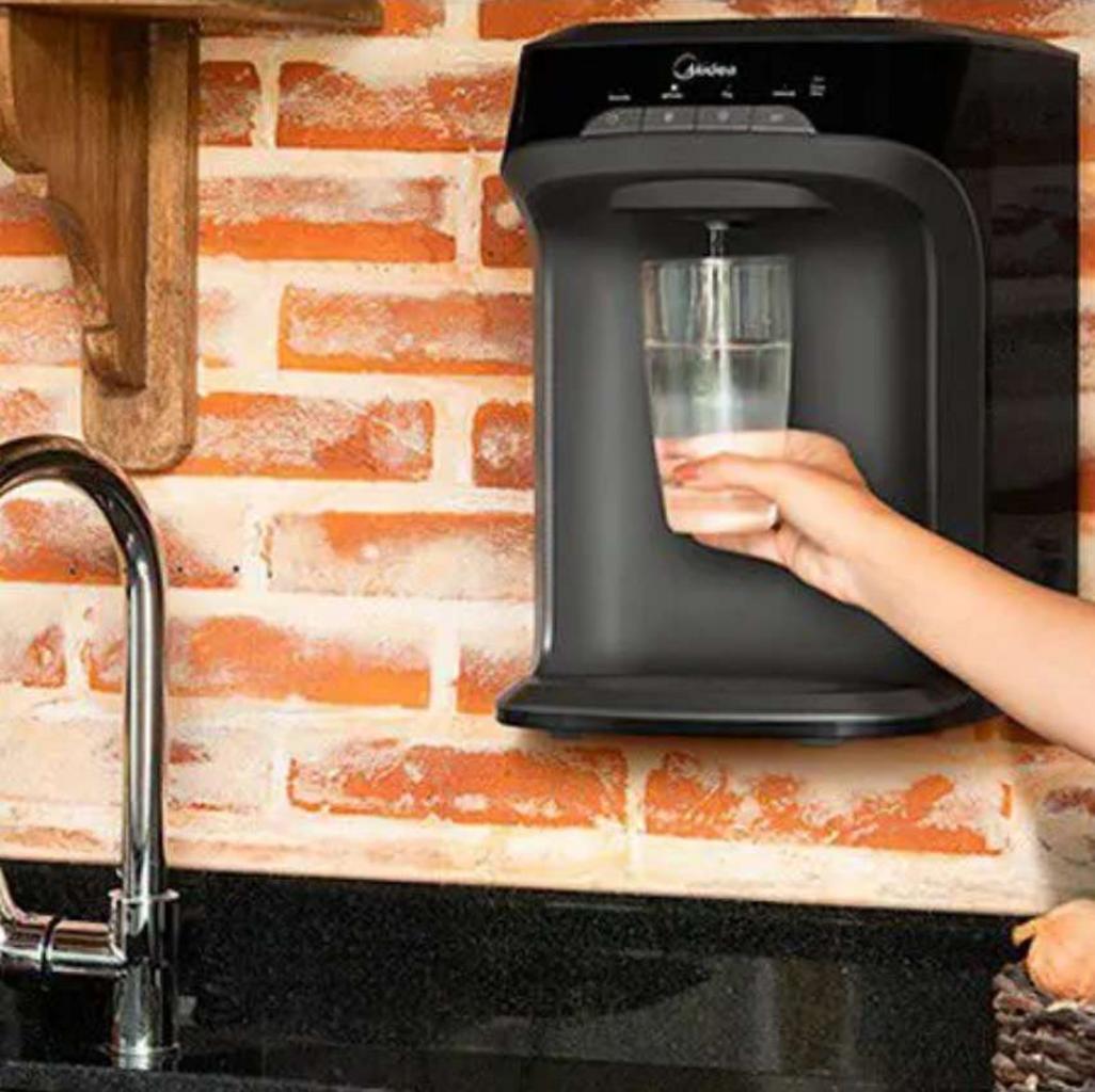 Purificador de Água Midea de Mesa e Parede – Eletrônico Preto ED2 PBTBNB Água Gelada e Natural na Magazine Luiza