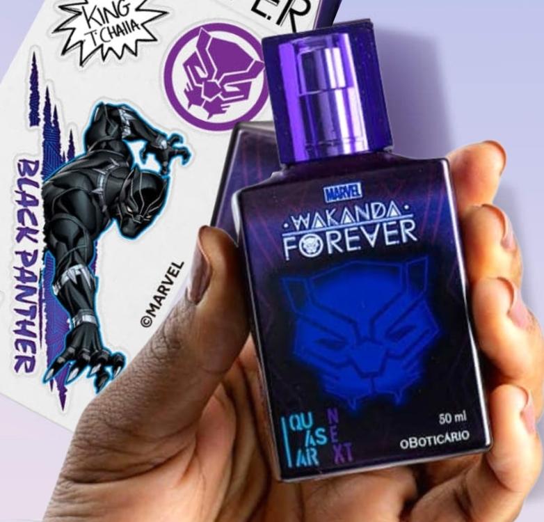 Quasar Next Wakanda Forever Colônia 50ml na oBoticário