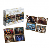 Quebra-Cabeça 4 Cenas Harry Potter 400 Peças Xalingo na Amazon