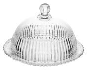 Queijeira de Cristal WOLFF com Tampa Imperatriz 20cm x 20cm x 13,5cm na Amazon