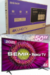 R$ 2.089,05Smart TV 50” 4K UHD D-LED Semp RK8500 – VA Wi-Fi 4 HDMI 1 USB na Magazine Luiza