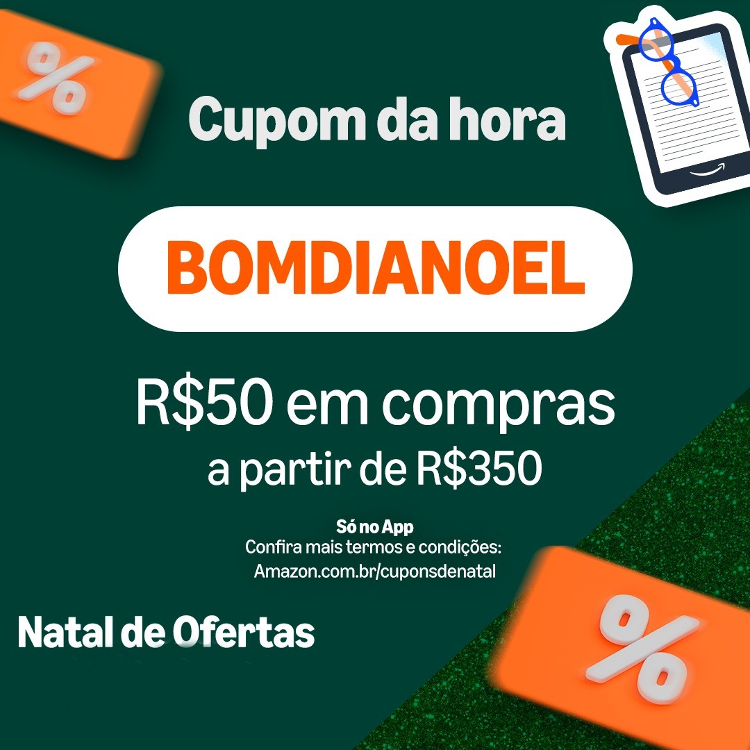 R$50 OFF em compras acima de R$350 na Amazon