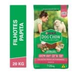 Ração DOG CHOW Extra Life Papita Filhotes 20kg na Amazon