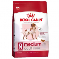 Ração Medium Adult Para Cães Adultos Royal Canin 12kg na Amazon