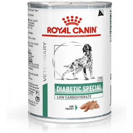 Ração Royal Canin Lata Canine Veterinary Diet Diabetic Especial Low Carbohidrat Wet - 410g na Amazon