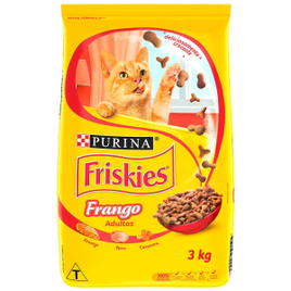 Ração Seca para Gatos Purina Friskies Adultos Frango 3kg na Casas Bahia