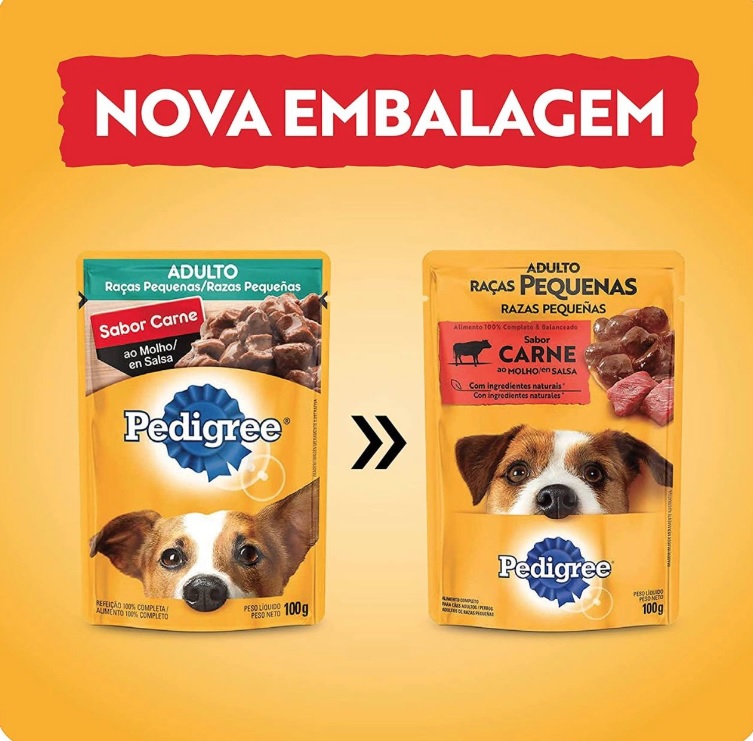 Ração Úmida Para Cachorros Pedigree Sachê Carne ao Molho na Amazon