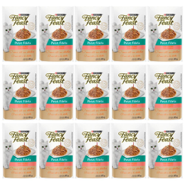 Ração Úmida15 Unidades Sachês para Gatos Adultos Fancy Feast Salmão 85g - Purina na Casas Bahia