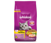 Ração Whiskas Frango Para Gatos Adultos 10kg na Amazon