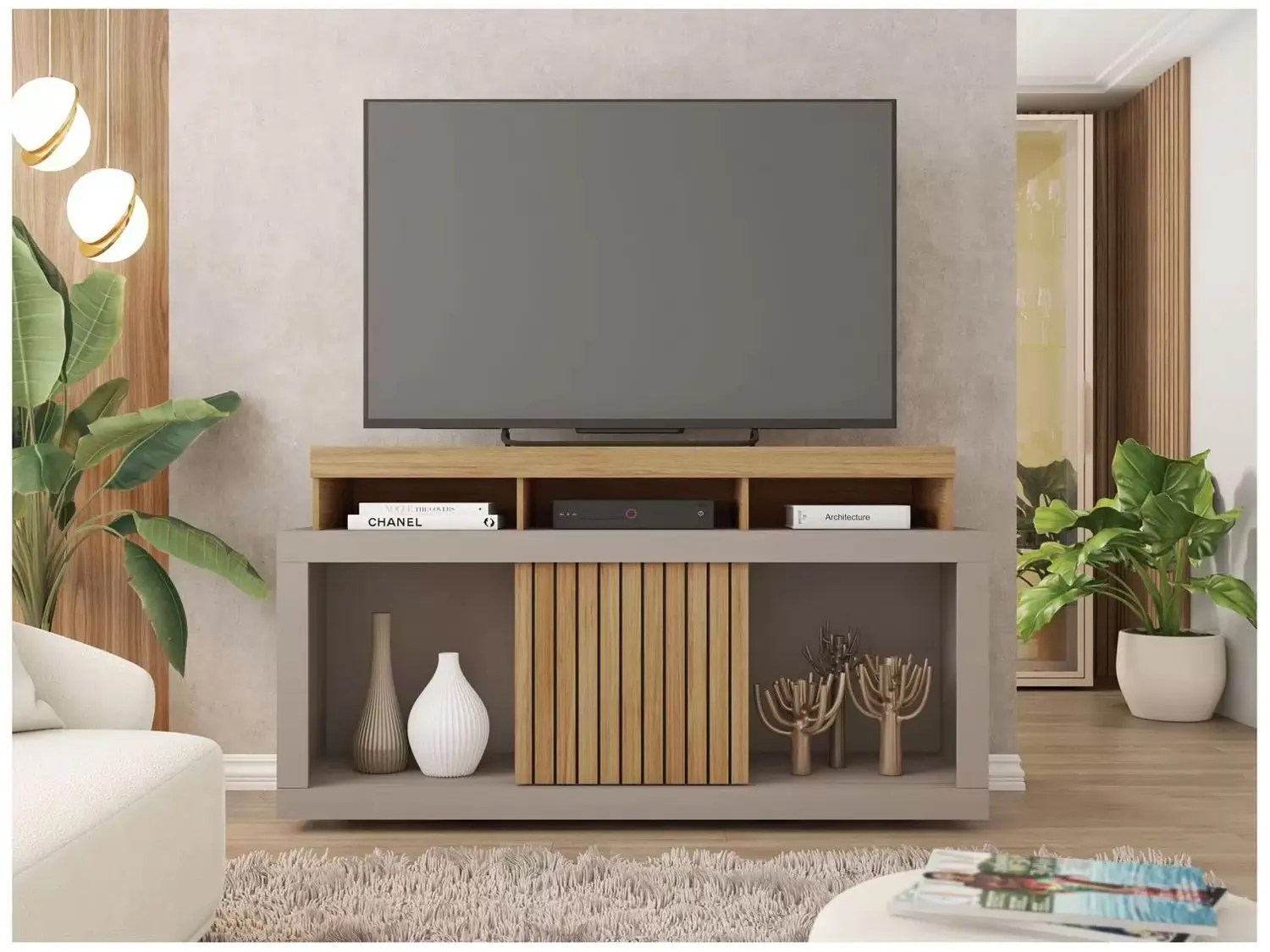 Rack para TV 1 Porta Caemmun Dragon 1.36 na Amazon