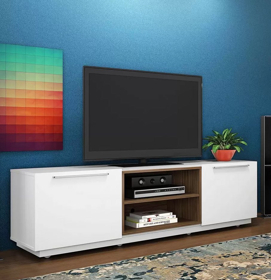 Rack para TV até 50” 2 Portas Olivar Móveis Byron na Magazine Luiza