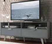 Rack para TV até 55 Polegadas Madesa Oslo com 2 Portas – Cinza na Amazon