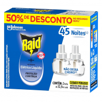 Raid Inseticida Elétrico Líquido Refil Regular 2 Unidades 32.9 Ml Cada 2 Unidades Pacote De 2 na Amazon