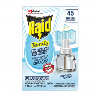 Raid Repelente Elétrico Líquido 45 Noites Family Refil na Amazon