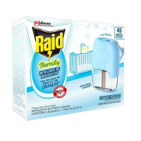 Raid Repelente Eletrico Líquido Family, 45 Noites, 1 Aparelho E 1 Refil De 32,9ml na Amazon