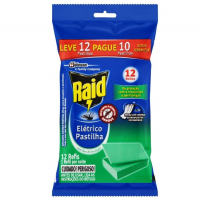 Raid Repelente Elétrico Pastilha Eucalipto Refil Leve 12 Pague 10 na Amazon