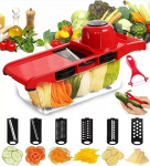 Ralador Fatiador Legumes Mandoline Slicer Multifuncional Aço Inox – original na Amazon