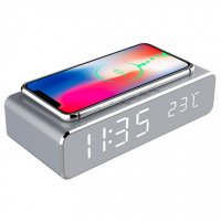 Rápido Carregamento Sem Fio Dock Station, Termômetro Digital - Importação na Aliexpress
