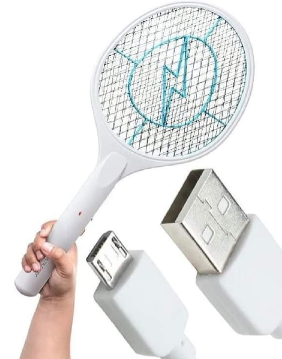 Raquete Elétrica Mata Insetos com Bateria Recarregável USB Multilaser HC034 na Amazon
