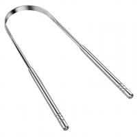 Raspador De Língua Aço Inoxidável NO2PROBLEMS Limpeza Bucal Profunda na Amazon