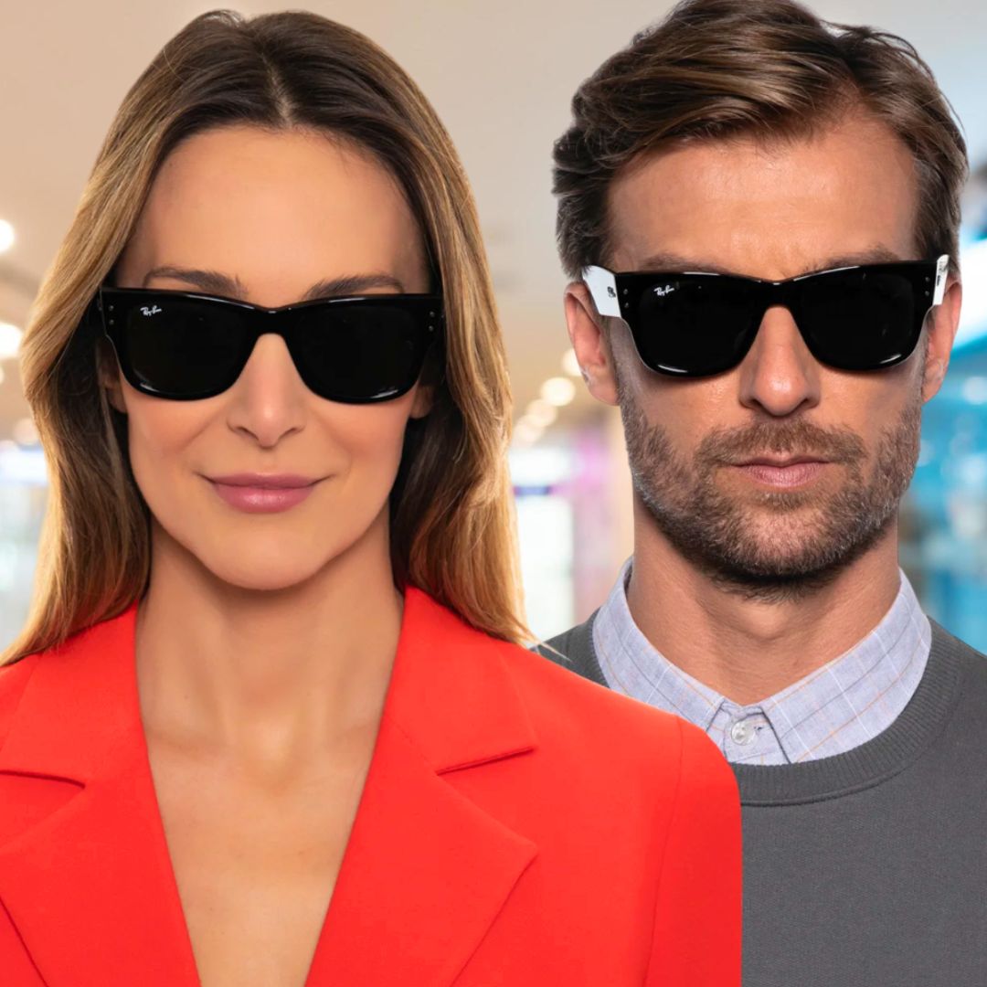 Ray-Ban Mega Wayfarer, Óculos de Sol Adulto Unissex, Preto (Black), 51 na Amazon
