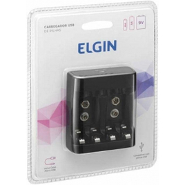 Recarregador de Pilhas  AA AAA e 9V  46RSCUSB0000 - Elgin na Amazon