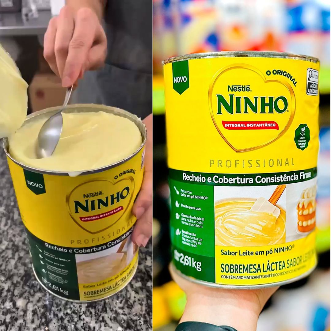 Recheio e cobertura sabor Ninho® 2,6kg na Amazon