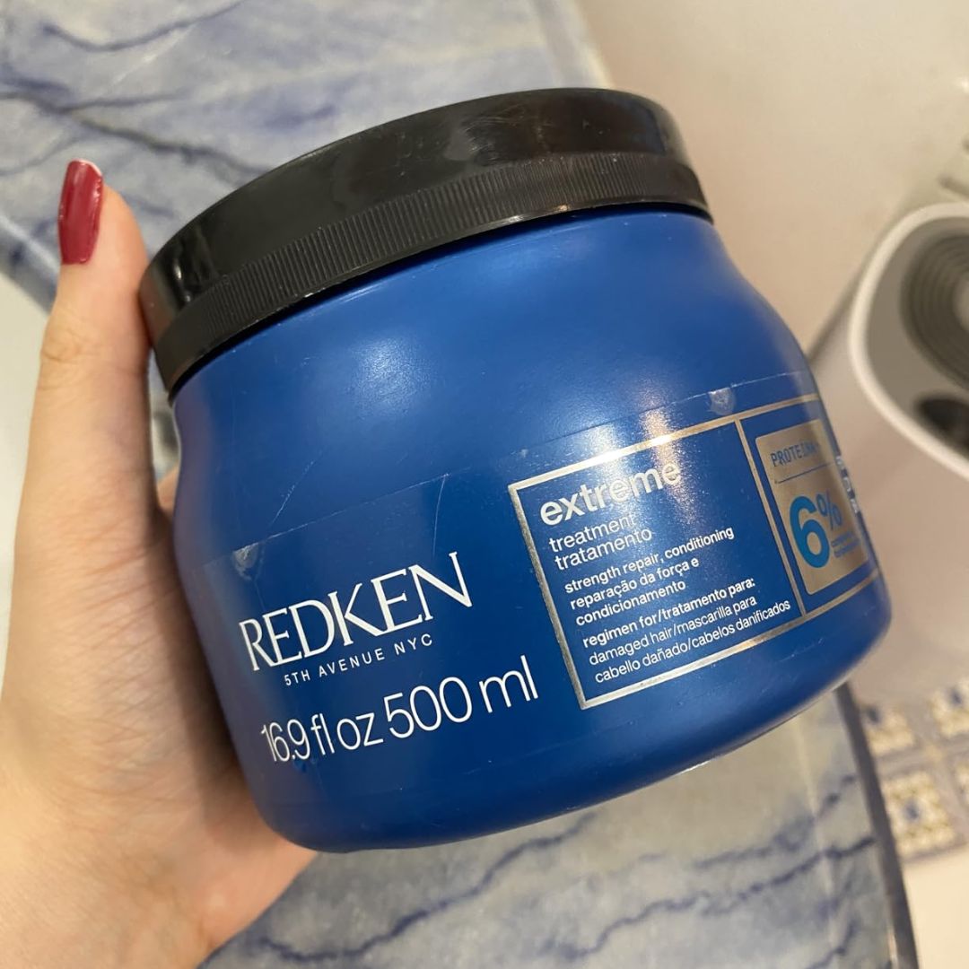 Redken Extreme, Máscara de Tratamento para Cabelos Danificados e Quebradiços, Repara e Fortalece os Fios, Promove Brilho e Maciez Intensa com Strength Complex, 500ml na Amazon
