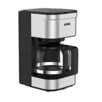 REEMBALADO: Cafeteira Elétrica Arno 18 Xícaras Jarra De Vidro 750ml Preta/Inox 220V na Casas Bahia
