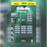 Refil para Aparelho de Barbear Gillette Mach3 – 16 Unidades na Amazon