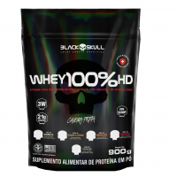 Refil Whey 100% Hd Chocolate 900G, Black Skull na Amazon