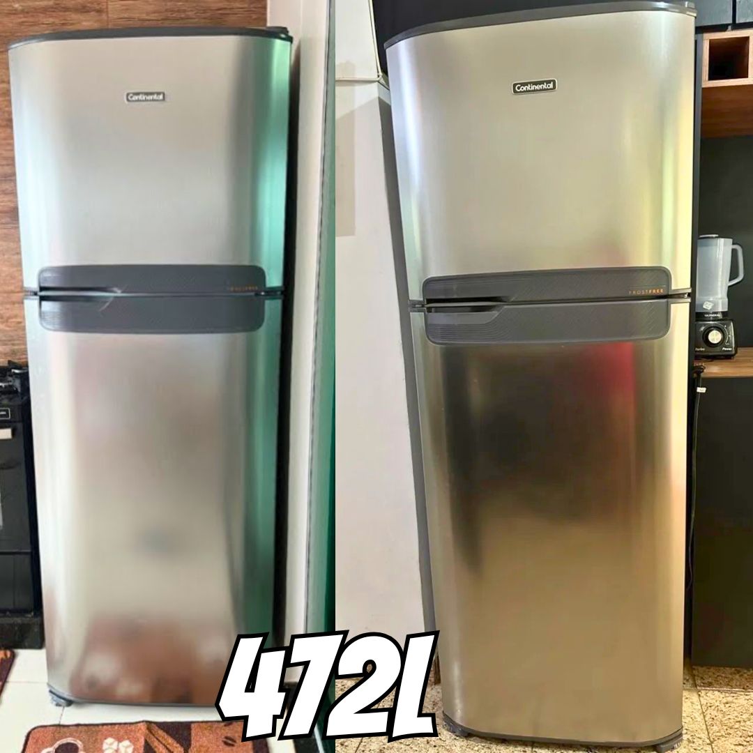 Refrigerador 472L 2 Portas Frost Free 220 Volts, Platinum, Continental na Amazon