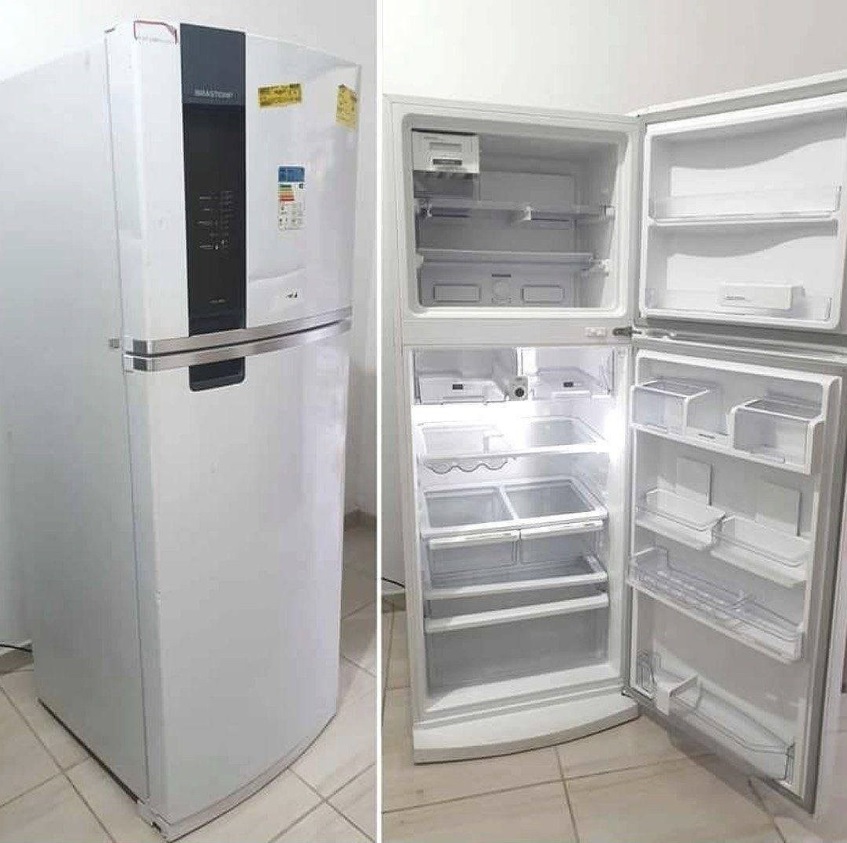 Refrigerador Brastemp 400 Litros Frost Free Duplex com Freeze Control Branco BRM54JB – 220 Volts na Amazon