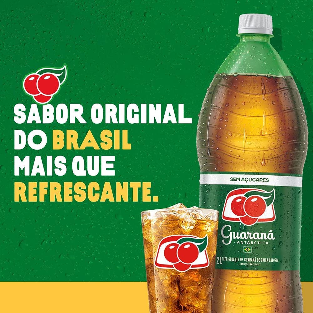 Refrigerante Guaraná Antárctica Zero, Garrafa Pet 2L na Amazon