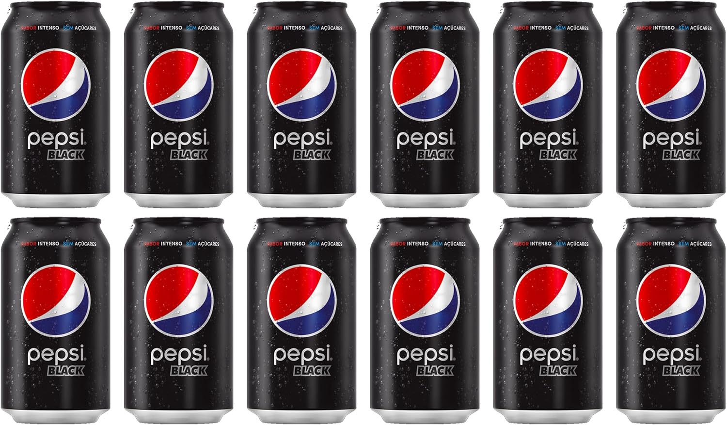 Refrigerante Pepsi Zero, Lata 350Ml Pack (12 Unidades) na Amazon