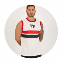 Regata São Paulo Extended Branca na FutFanatics