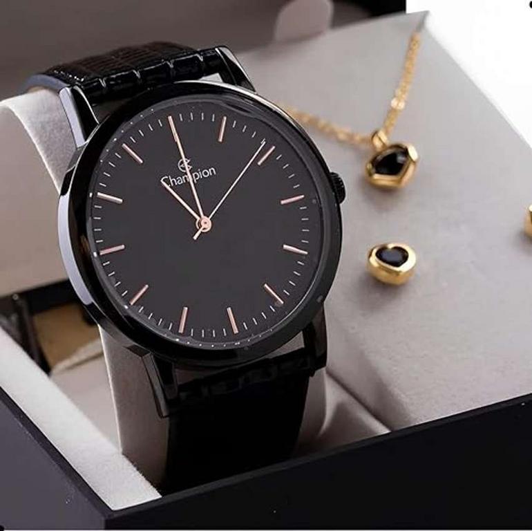 Relogio Feminino Champion Preto CH22260J na Amazon
