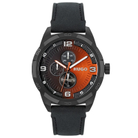 Relógio Hugo Grip Masculino Couro Preto 1530275 na Vivara