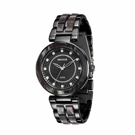 Relógio Seculus Pulseira em Aço com Resina Preto na Extra