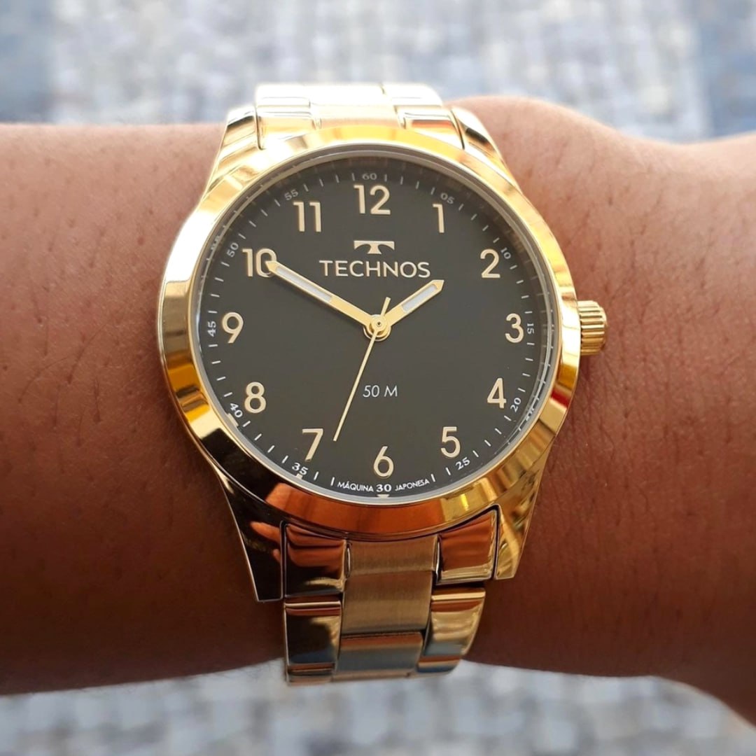 Relógio Technos Feminino Boutique Dourado – 2035MKM/1P na Amazon