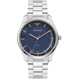 Relógio Technos Feminino Brilho Prata - 2036MPD/1A na Amazon