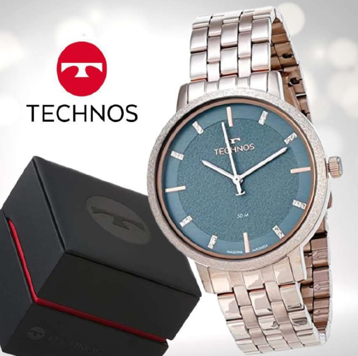 Relógio Technos Feminino Brilho Rosé – 2036MQD/1C na Amazon
