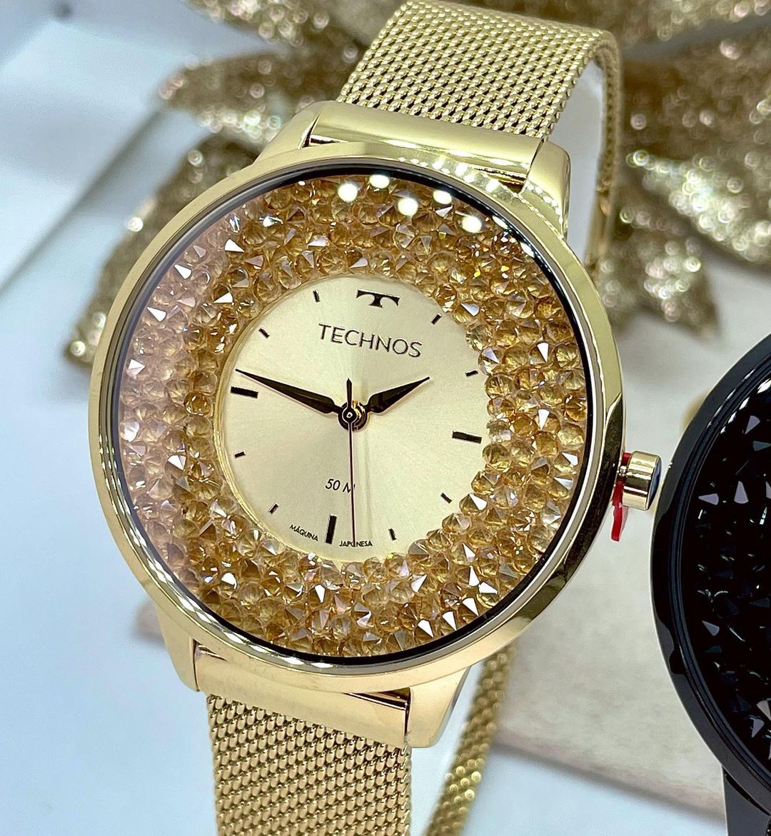 Relógio Technos Feminino Crystal- 2035MWO/1X na Amazon