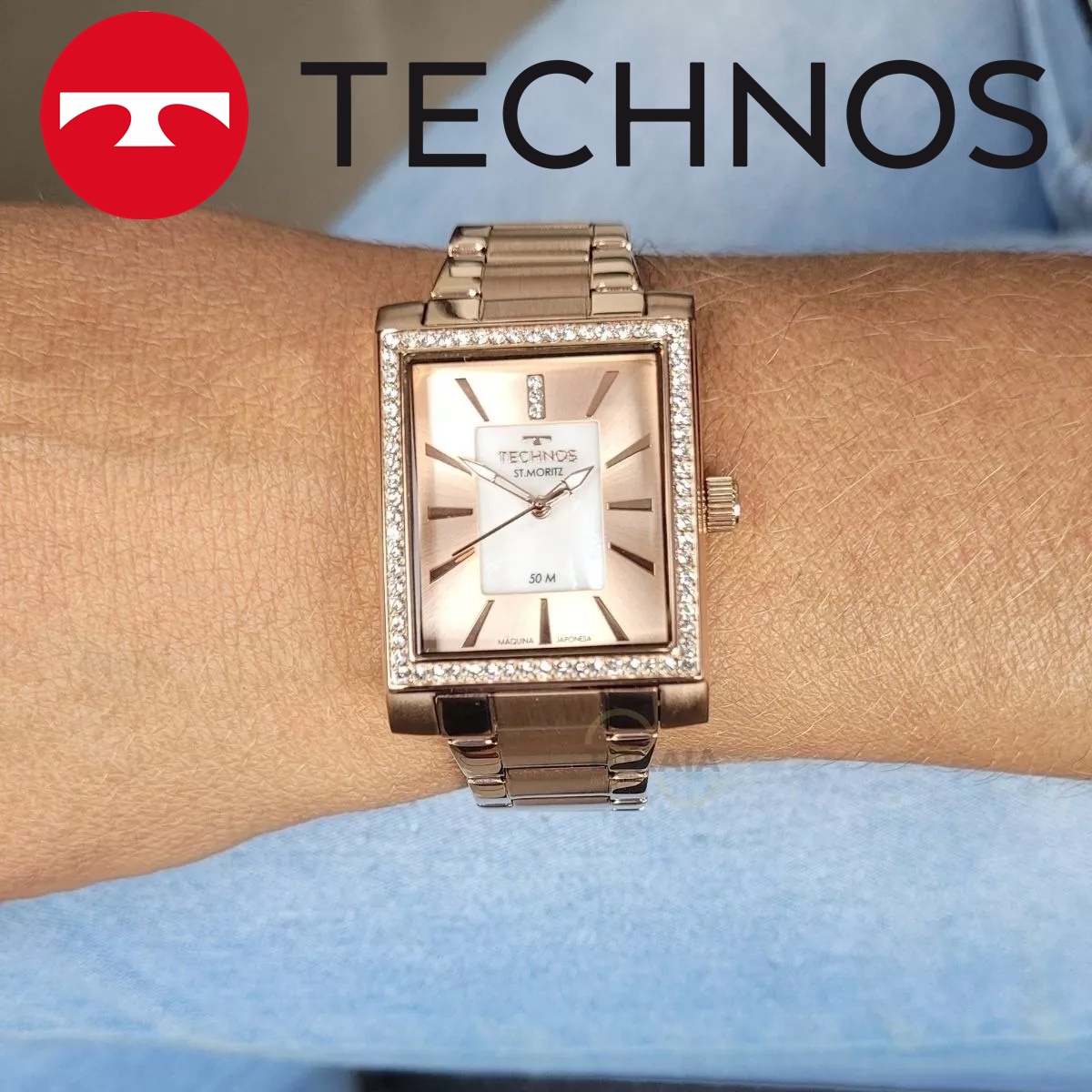Relógio Technos Feminino St.moritz Rosé – 2039DN/1J na Amazon